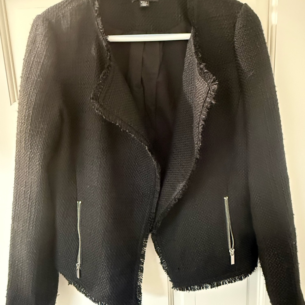 Saks Fifth Avenue Black Textured Blazer